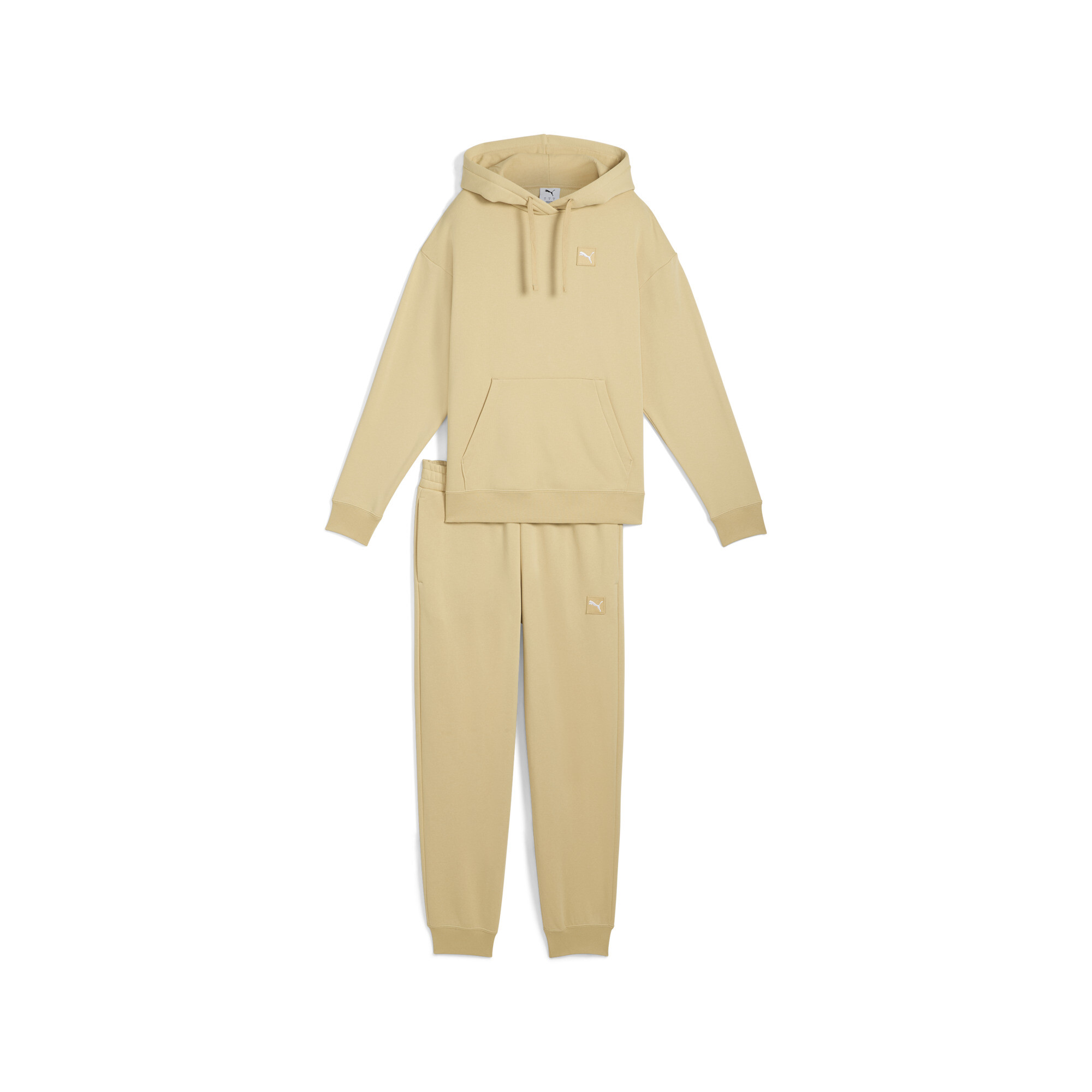 PUMA Loungewearpak van fleece voor Dames, Beige, Maat M thumbnail 3
