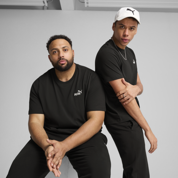 Essentials Small No. 1 Logo Tee Men, PUMA Black, large-ZAF