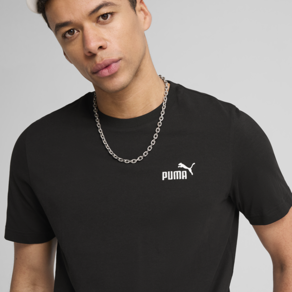 Essentials Small No. 1 Logo Tee Men, PUMA Black, large-ZAF