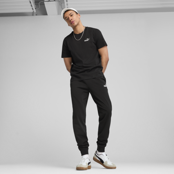 Essentials Small No. 1 Logo Tee Men, PUMA Black, large-ZAF