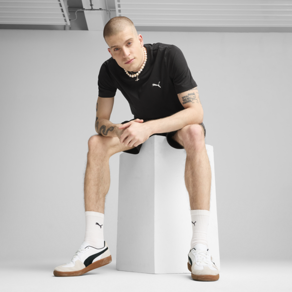 Essentials Small Logo Tee Men, PUMA Black, large-ZAF