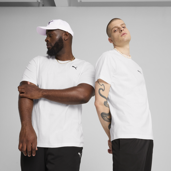 Essentials Small Logo Tee Men, PUMA White, large-ZAF