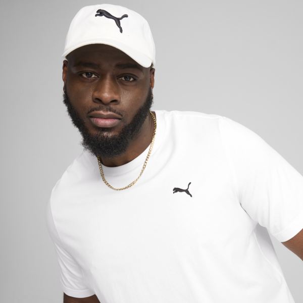 Essentials Small Logo Tee Men, PUMA White, large-ZAF