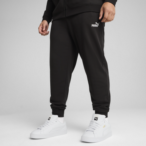 Essentials No. 1 Logo Slim Sweatpants Men, PUMA Black, large-ZAF