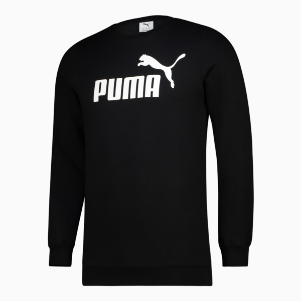 Essentials No. 1 Logo Crew Men, PUMA Black, large-ZAF