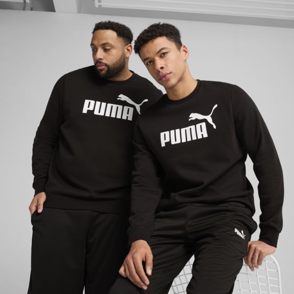 Essentials No. 1 Logo Crew Men, PUMA Black, large-ZAF