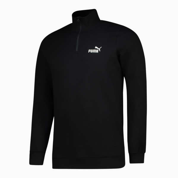 Essentials No. 1 Logo Half-Zip Men, PUMA Black, large-ZAF
