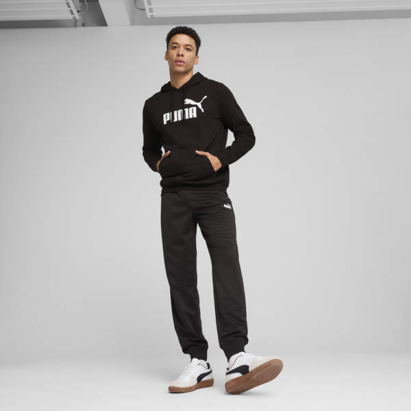 Essentials No. 1 Logo Hoodie Men, PUMA Black, large-ZAF