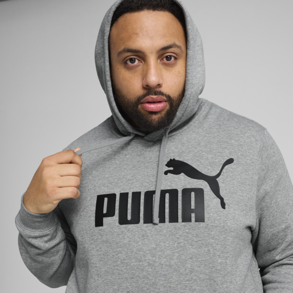 Essentials No. 1 Logo Hoodie Men, Medium Gray Heather, large-ZAF
