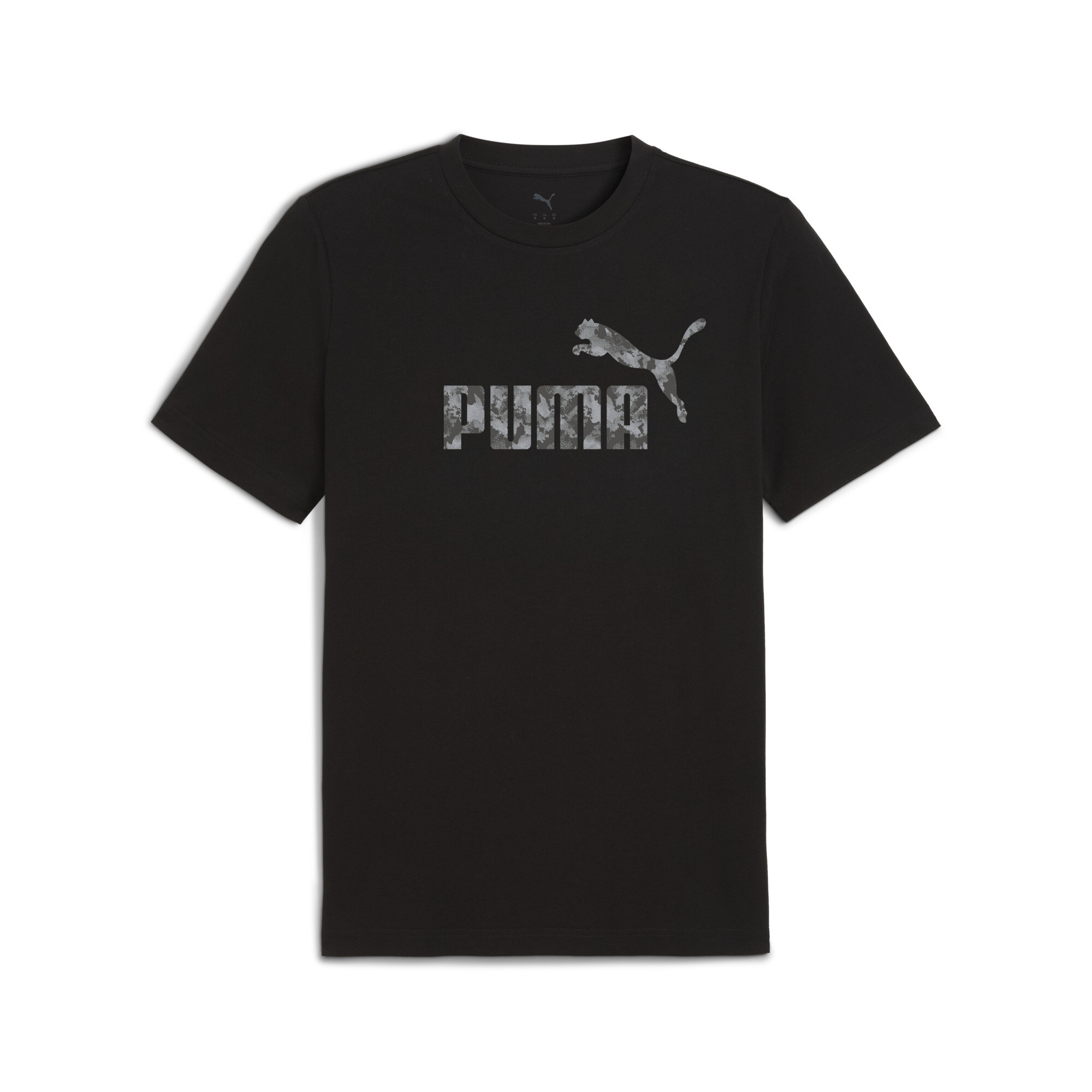 PUMA Essentials camouflageshirt voor Heren, Zwart, Maat XS thumbnail 3