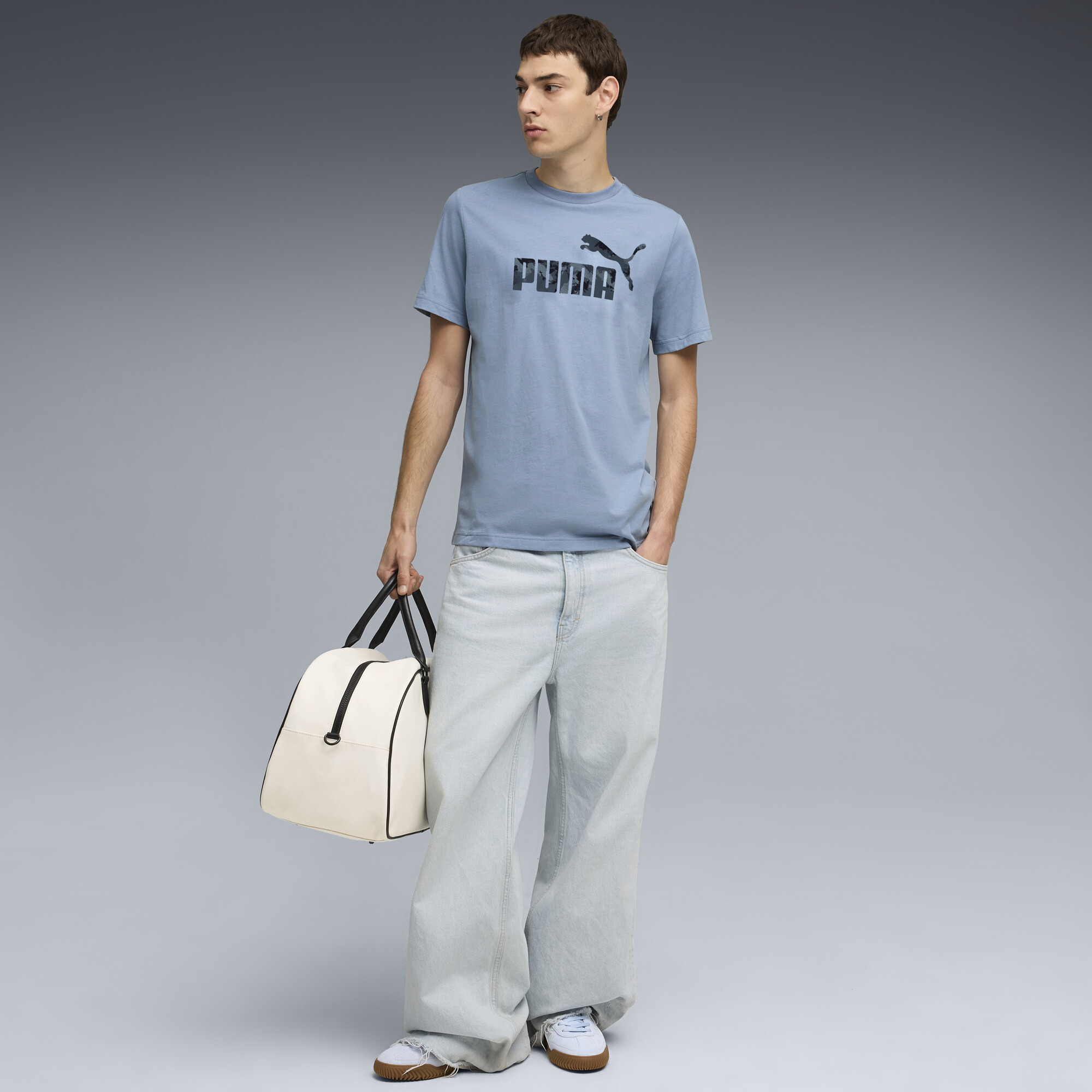 PUMA Essentials camouflageshirt voor Heren, Blauw, Maat XXL thumbnail 4