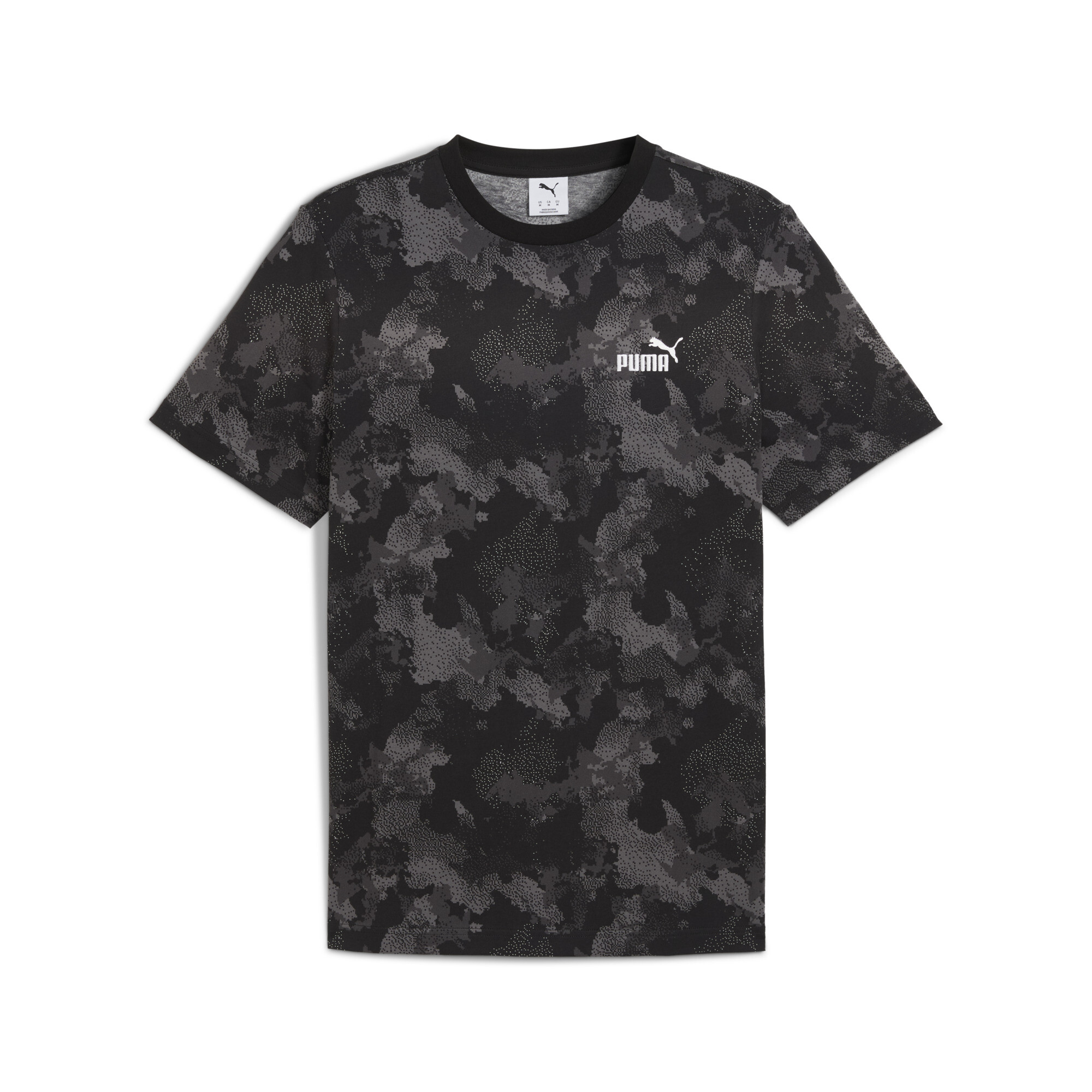 Puma Essentials Camo T-Shirt Herren | Mit Camouflage | Black | Größe: XL