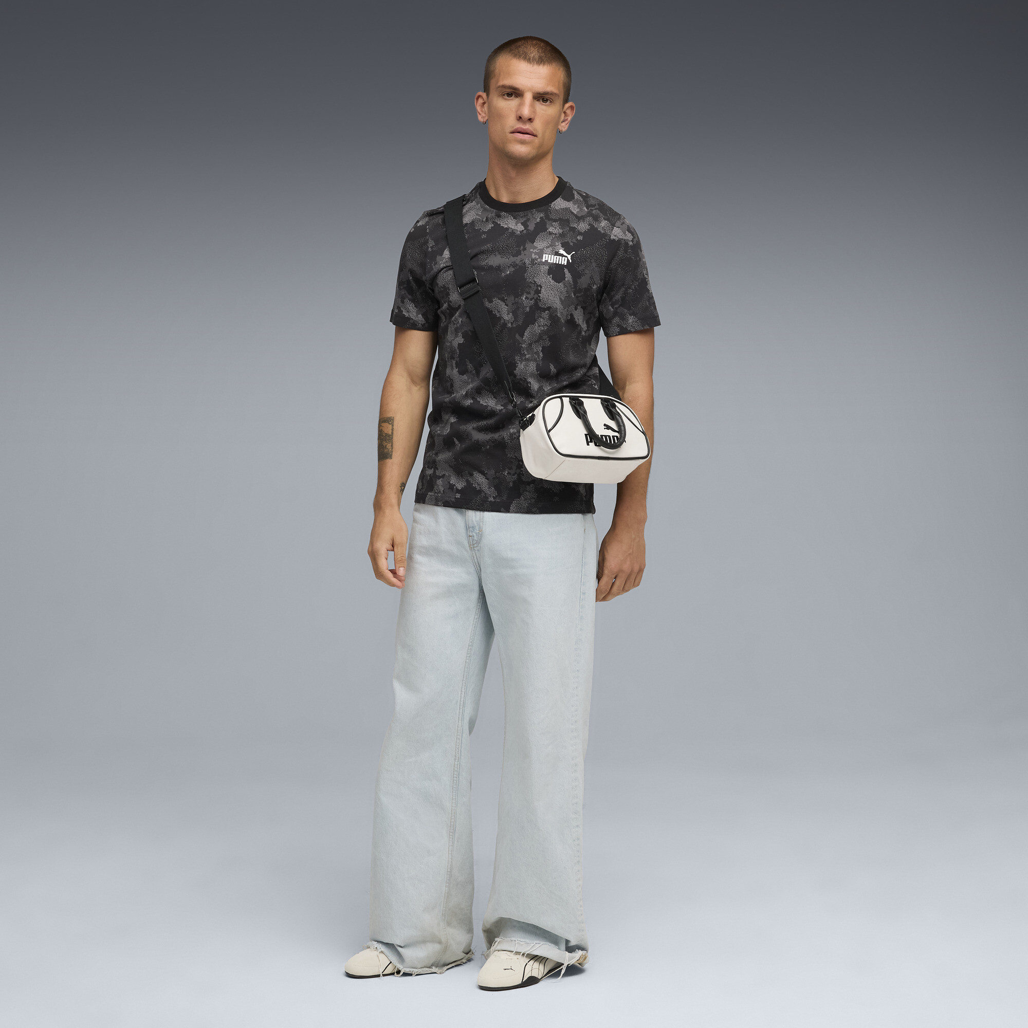 PUMA Essentials camouflageshirt voor Heren, Zwart, Maat M thumbnail 4