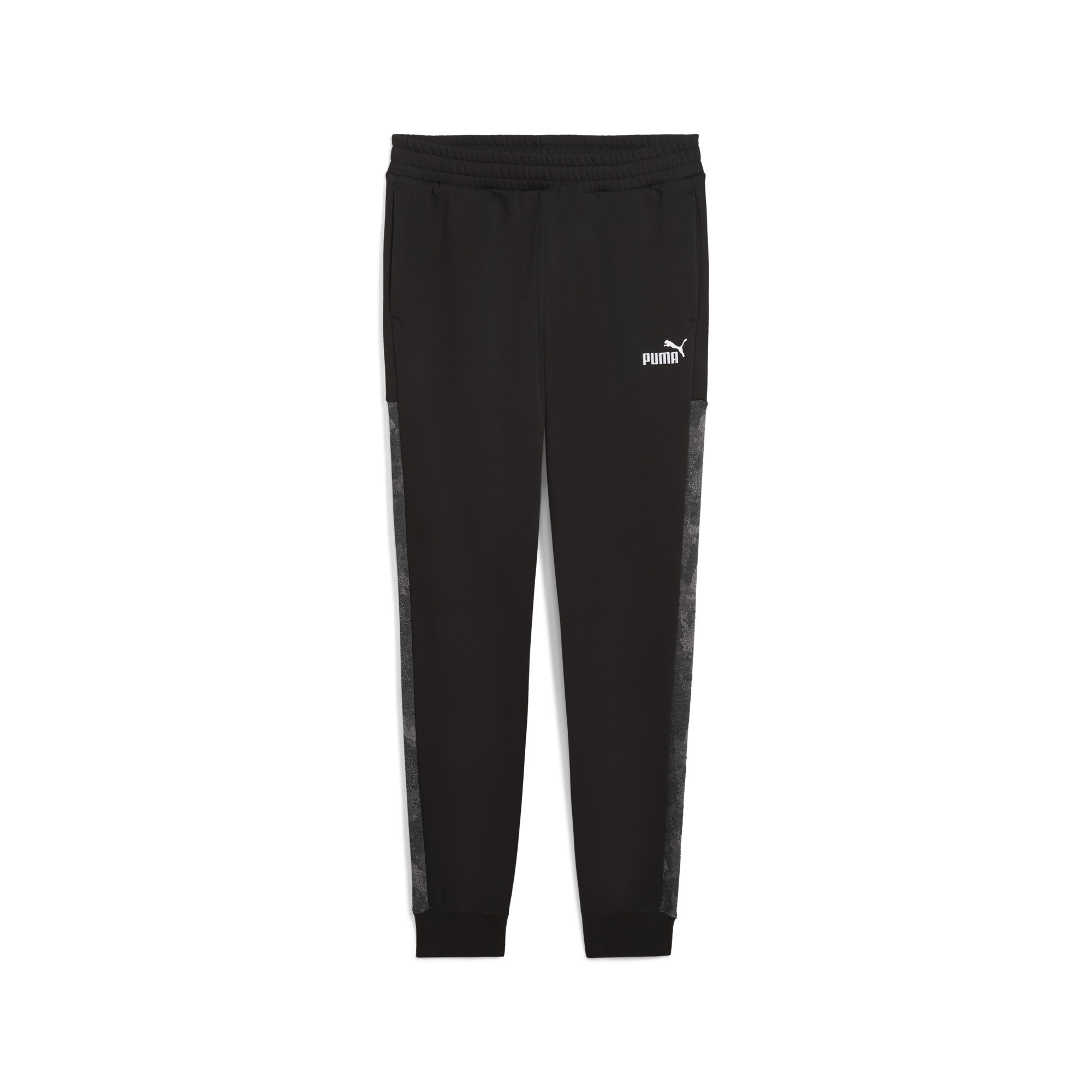 PUMA Essentials camouflagesweatpants voor Heren, Zwart, Maat M thumbnail 3