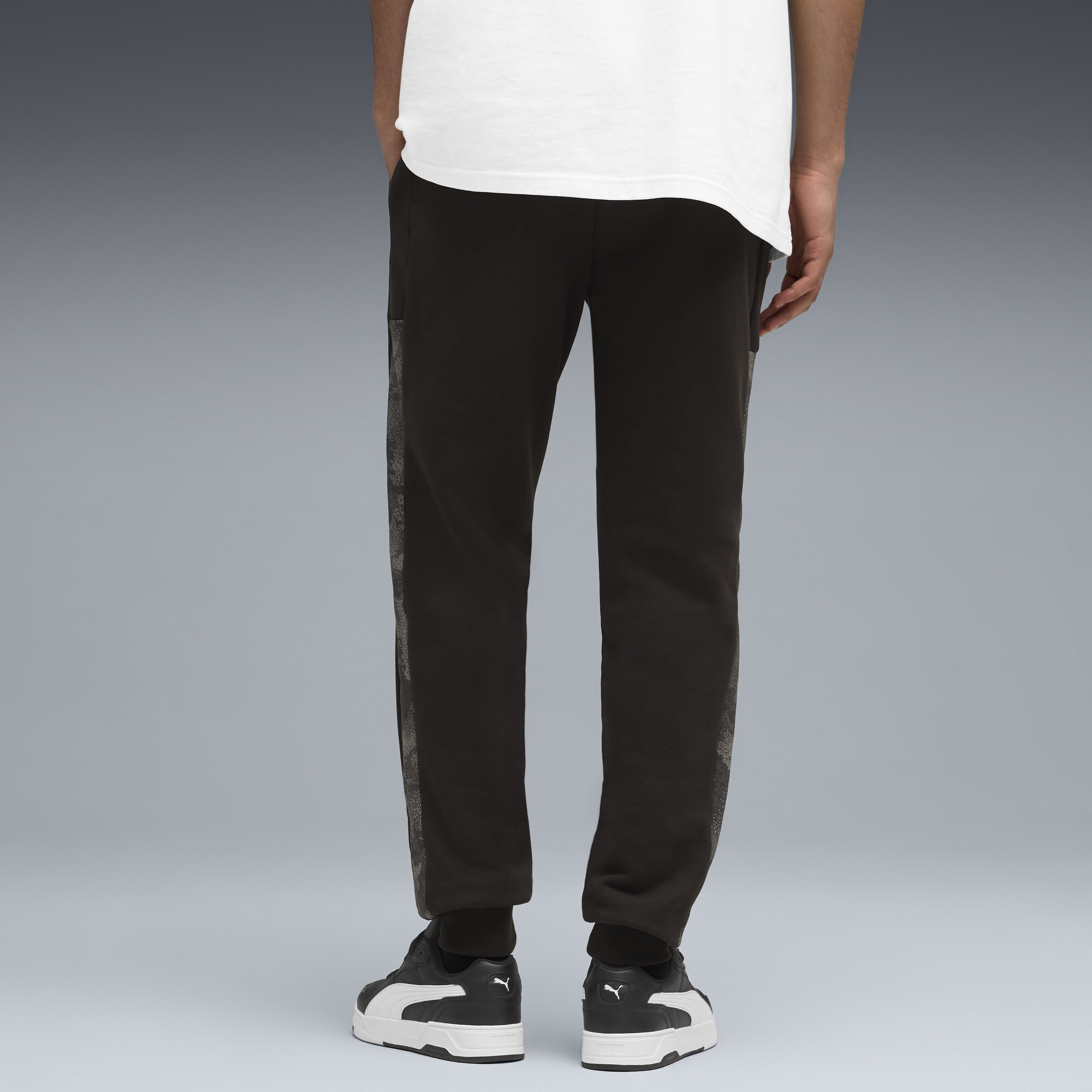 PUMA Essentials camouflagesweatpants voor Heren, Zwart, Maat M thumbnail 5