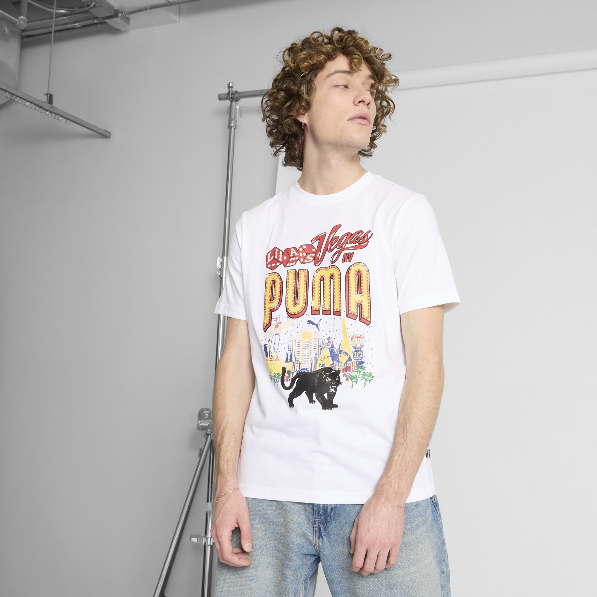 Puma Graphics Lv Billboards T-shirt In White
