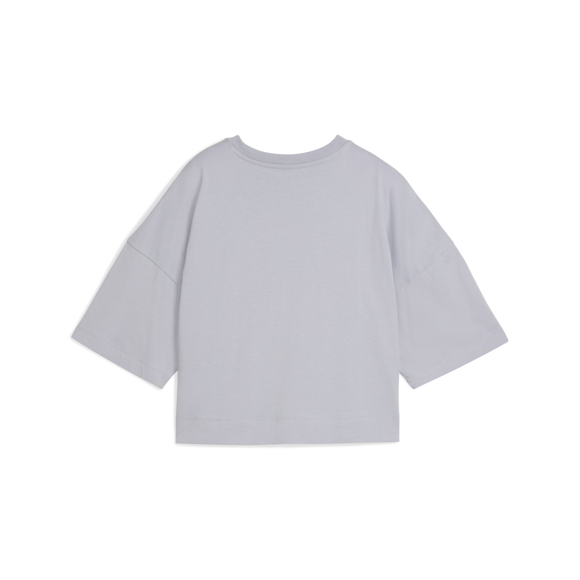 PUMA Elevated Graphic Cropped Tee Vrouwen voor Dames, Grijs, Maat S thumbnail 2