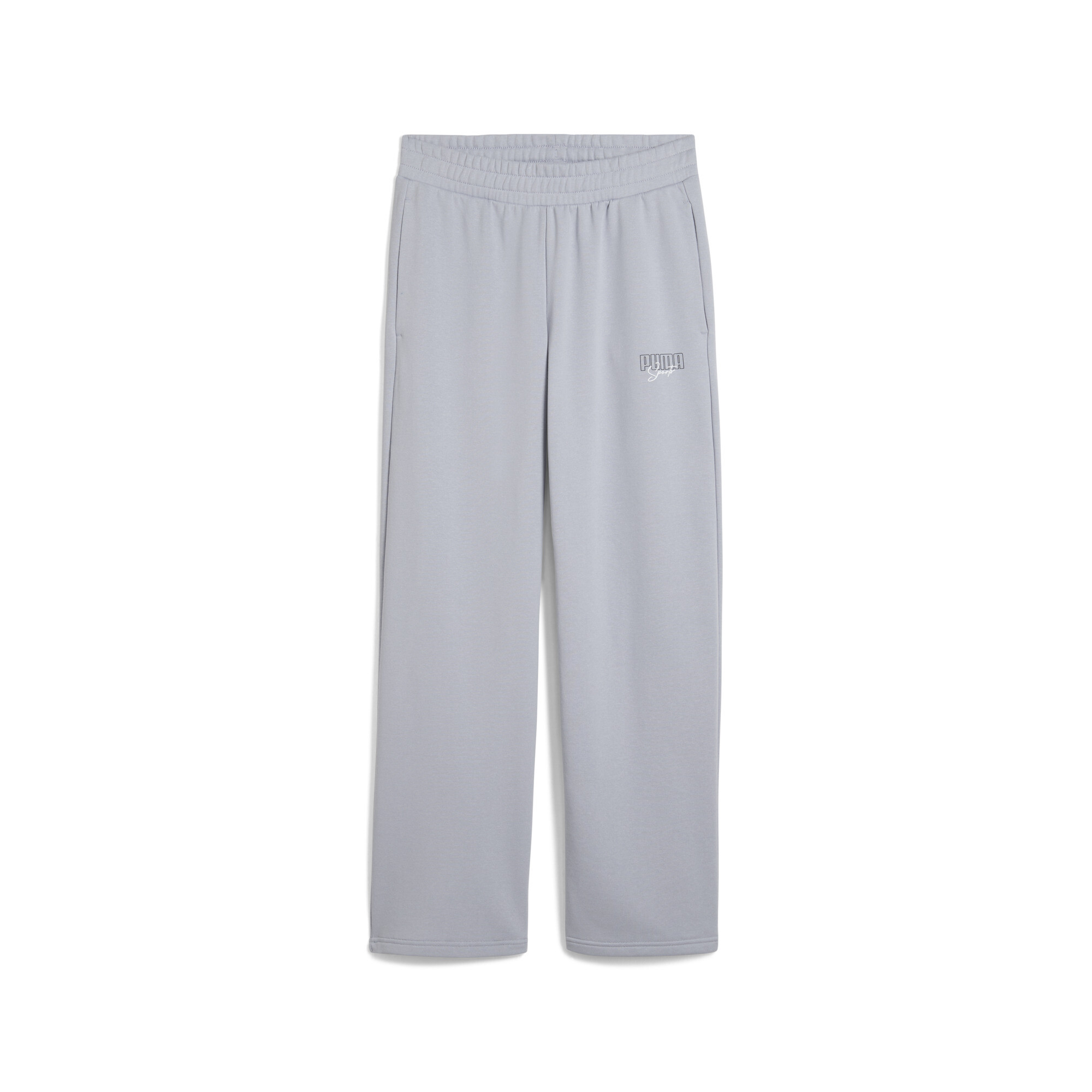 PUMA Broek met wijde pijpen voor Dames, Grijs, Maat XL