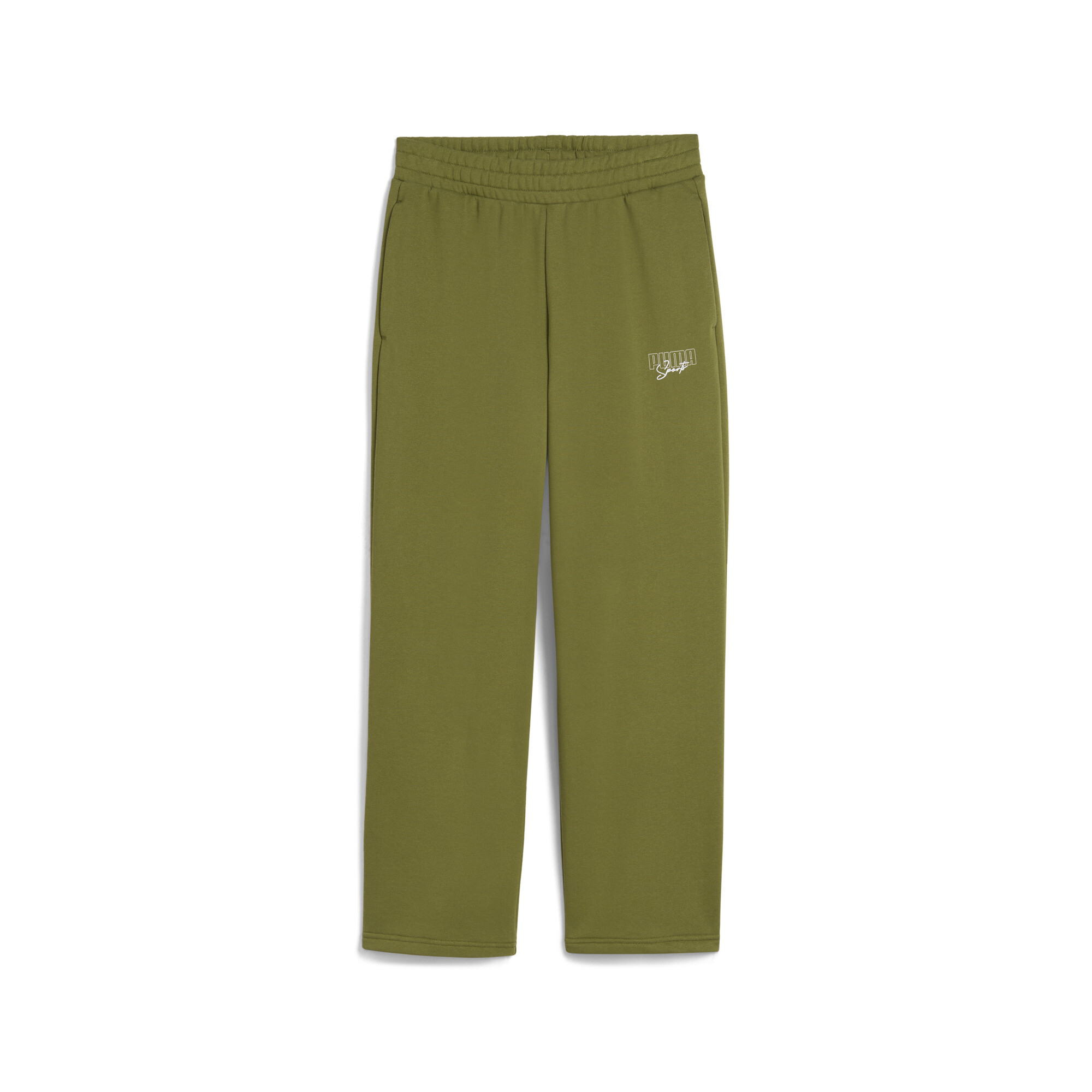 PUMA Broek met wijde pijpen voor Dames, Groen, Maat S