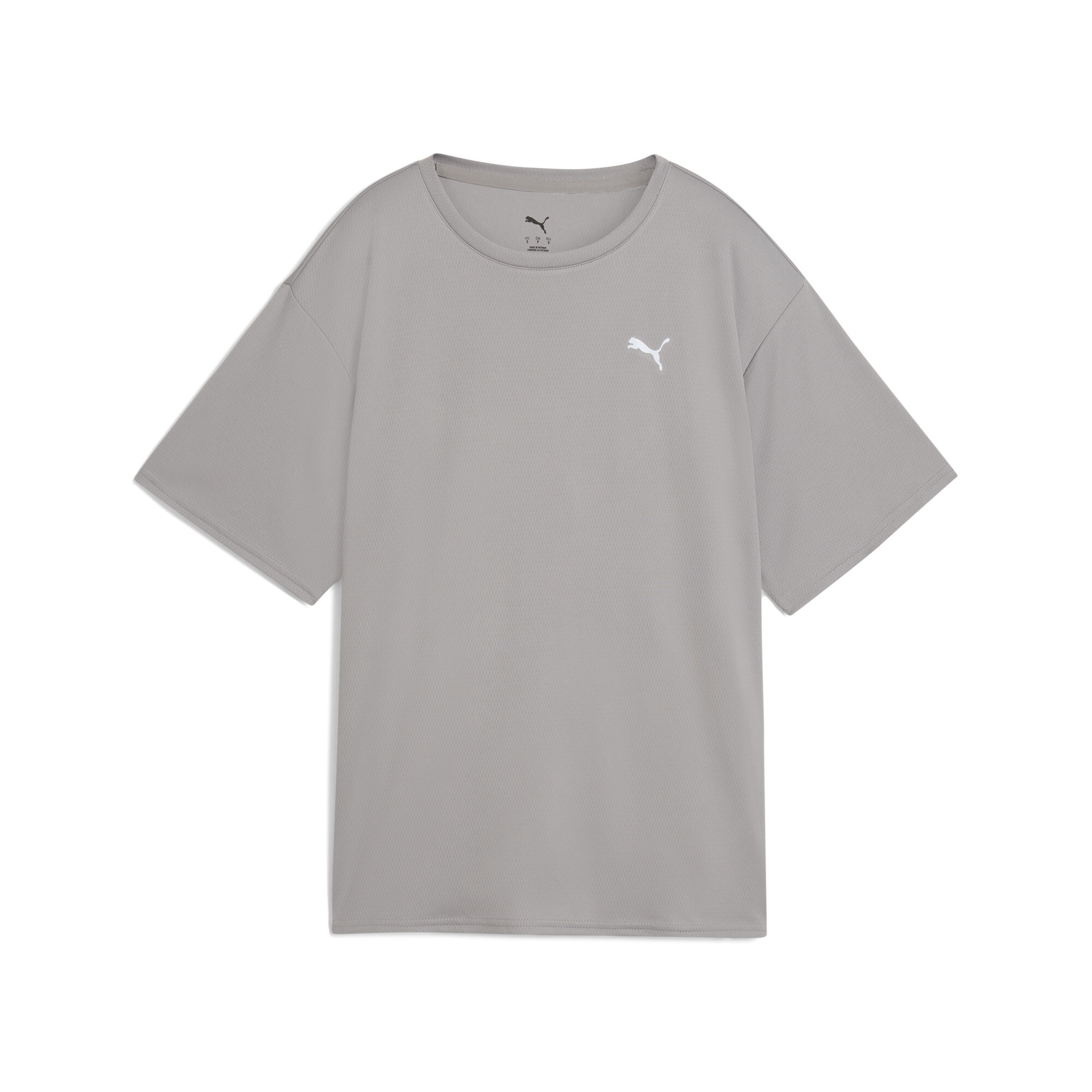 PUMA Chrome trainings-T-shirt voor Dames, Grijs, Maat S