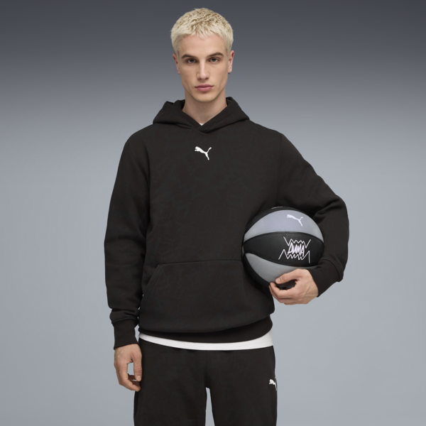Buzo de básquet teamJAWS Post Game para hombre, PUMA Black, large-ARG