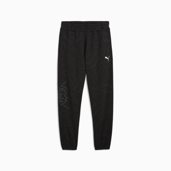 Jogging de básquet teamJAWS Post Game para hombre, PUMA Black, large-ARG
