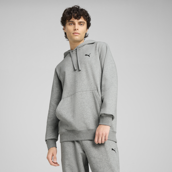 Essentials Hoodie Men, Medium Gray Heather, large-ZAF