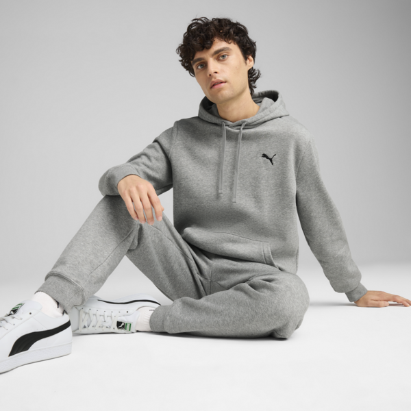 Essentials Hoodie Men, Medium Gray Heather, large-ZAF