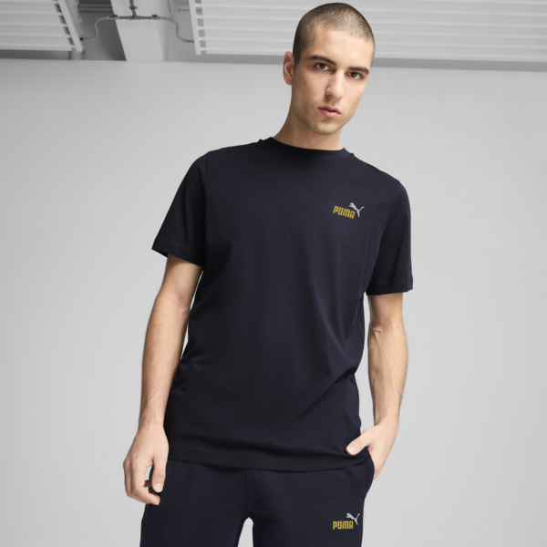Essentials 2 Colour Small No. 1 Logo Tee Men, New Navy, large-ZAF