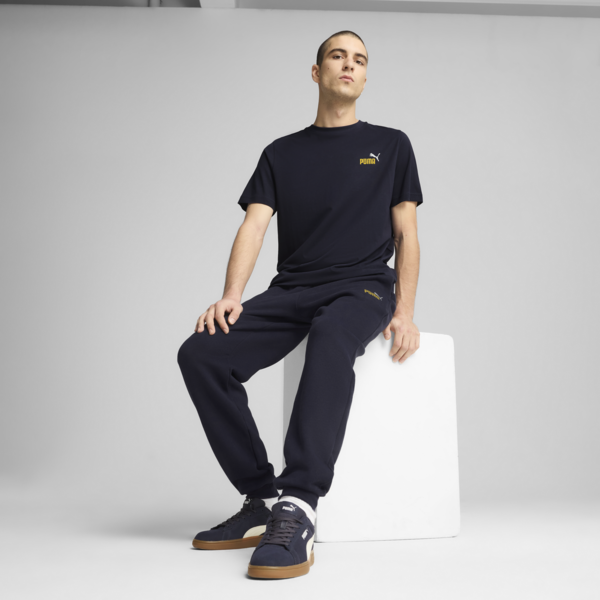 Essentials 2 Colour Small No. 1 Logo Tee Men, New Navy, large-ZAF
