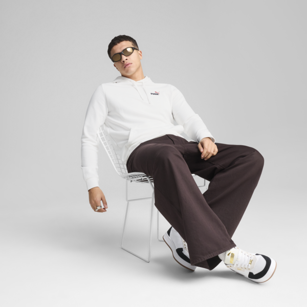 Essentials 2 Colour Small No. 1 Logo Hoodie Men, PUMA White, large-ZAF