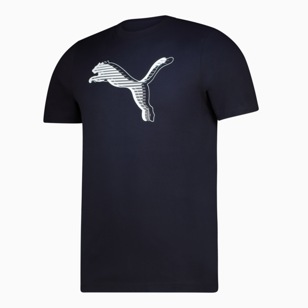 Graphics Cat Logo Tee Men, New Navy, large-ZAF