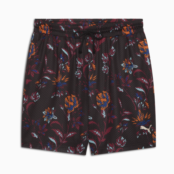 Floral Sport Graphic 6" Shorts Men, PUMA Black, large-MEX