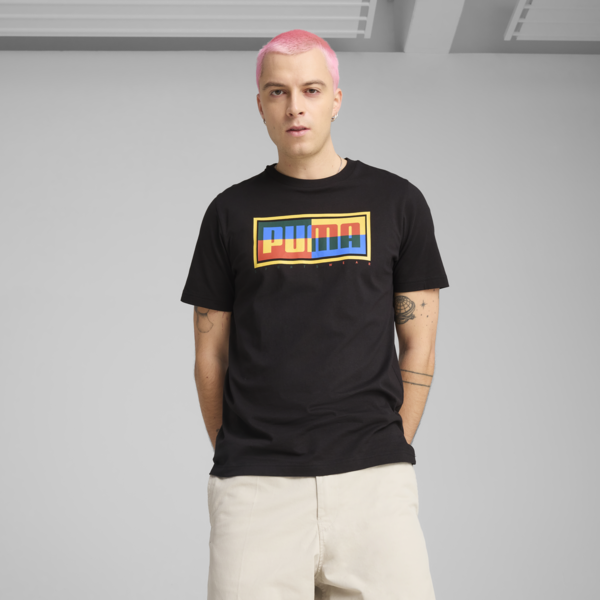 Graphics PUMA Box Tee Men, PUMA Black, large-ZAF