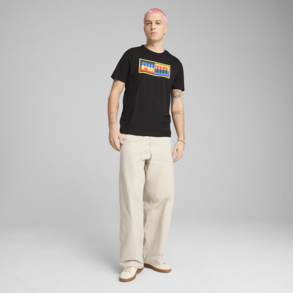 Graphics PUMA Box Tee Men, PUMA Black, large-ZAF