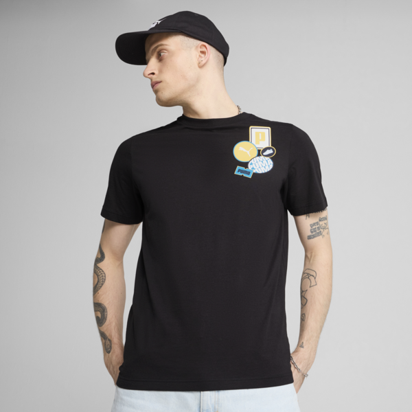 Graphics Icon Tee Men, PUMA Black, large-ZAF