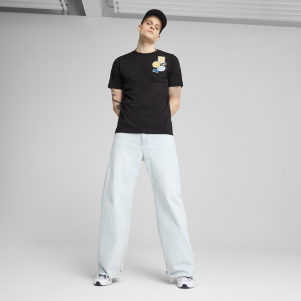Graphics Icon Tee Men, PUMA Black, large-ZAF