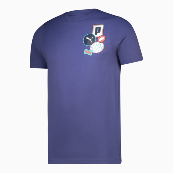 Graphics Icon Tee Men, Blue Crystal, large-ZAF