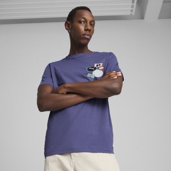 Graphics Icon Tee Men, Blue Crystal, large-ZAF