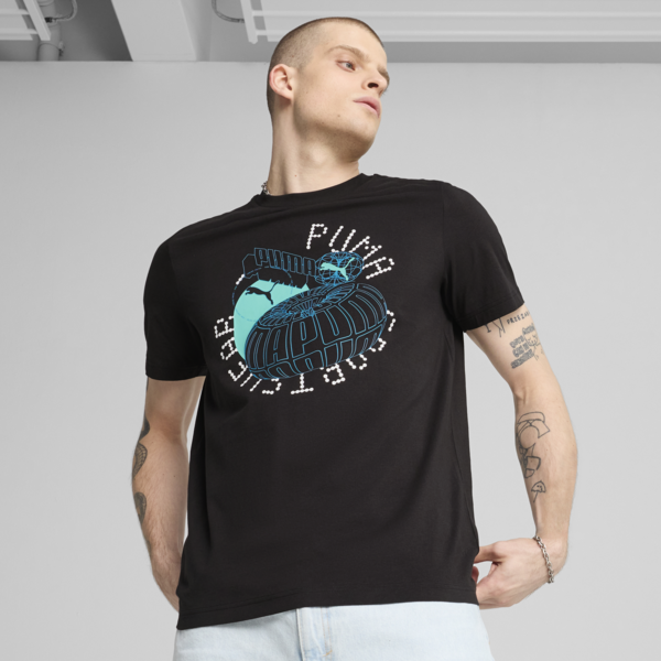 Graphics Execution Tee M Men, PUMA Black, large-ZAF