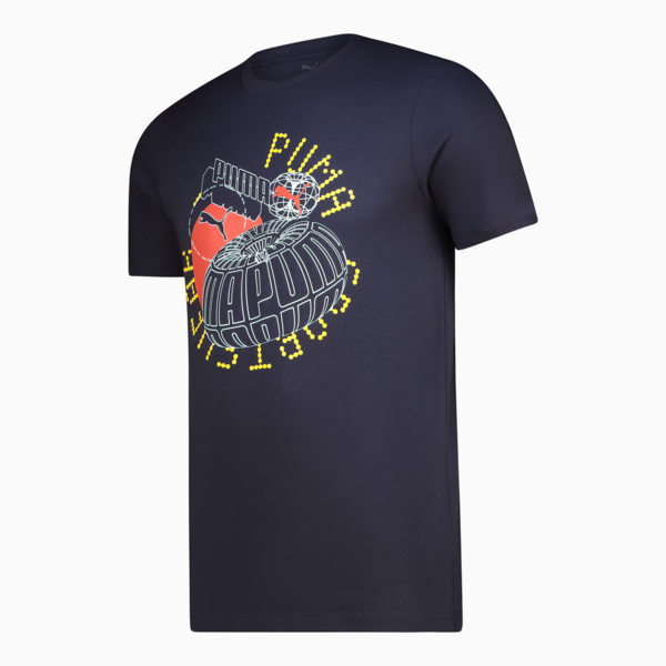 Graphics Execution Tee M Men, New Navy, large-ZAF