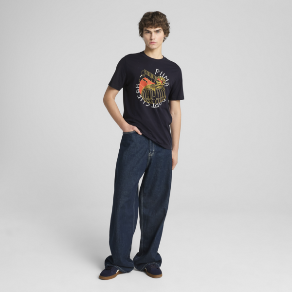 Graphics Execution Tee M Men, New Navy, large-ZAF