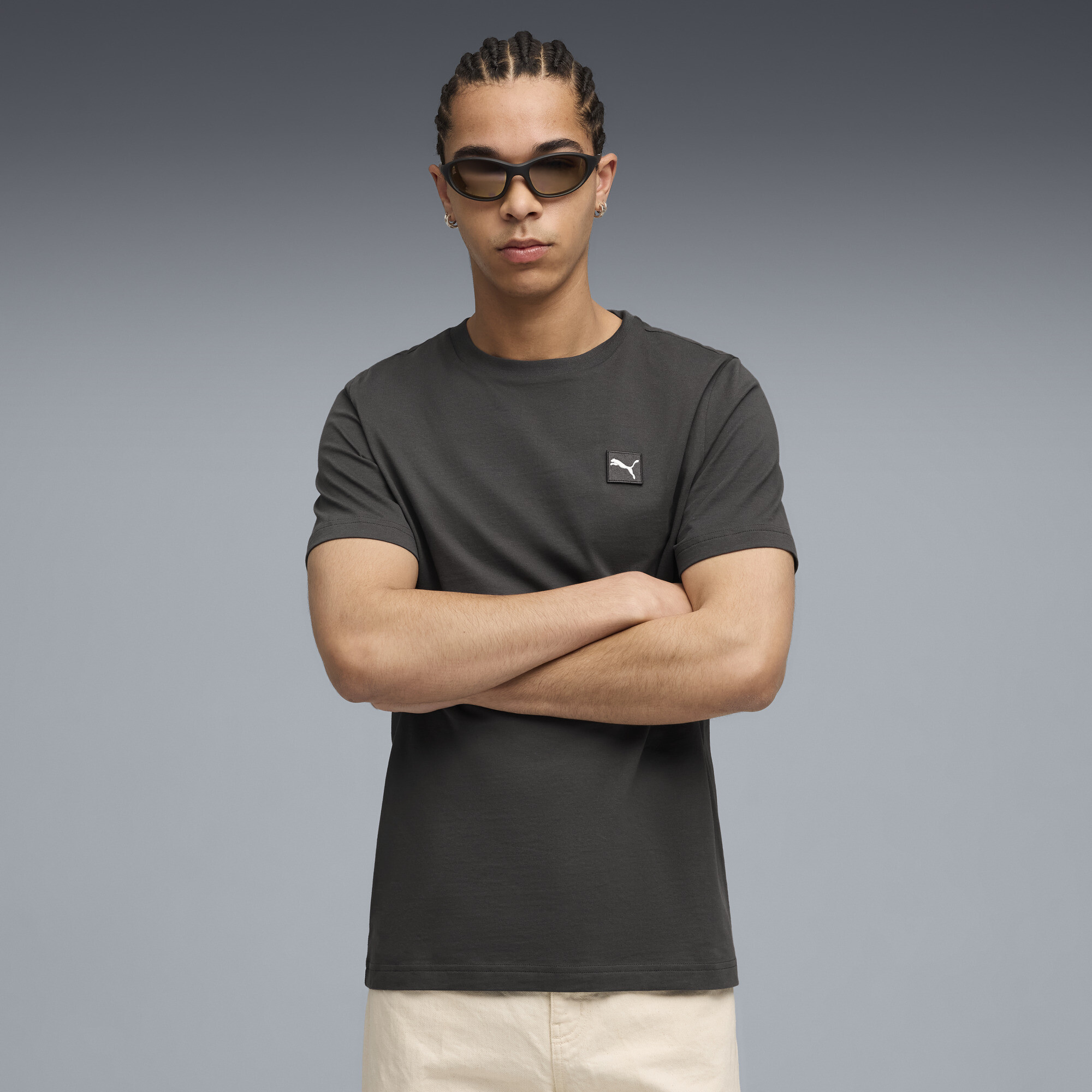 Essentials Elevated Tee Men | gray | PUMA South Africa