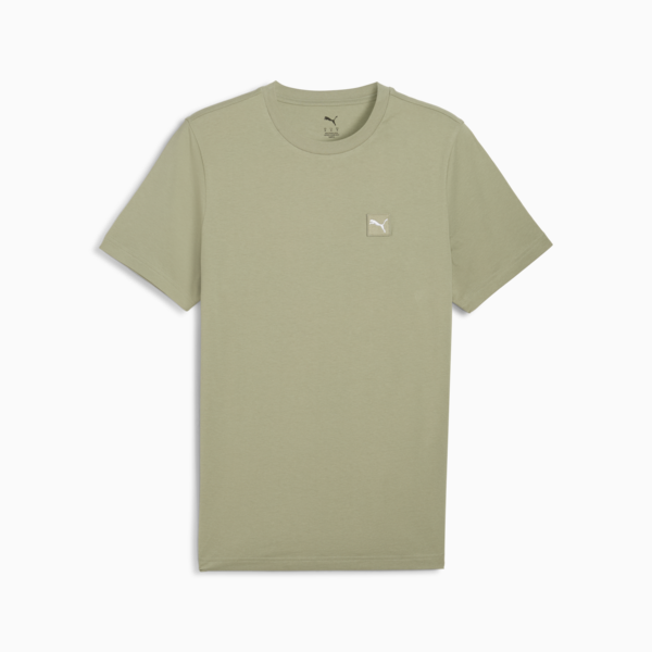 Essentials Elevated Tee Men, Lux Army, large-ZAF