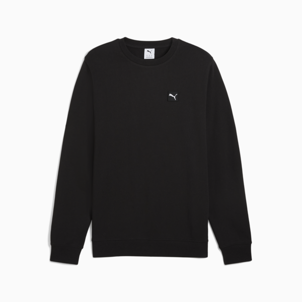 Essentials Elevated Crew Men, PUMA Black, large-ZAF