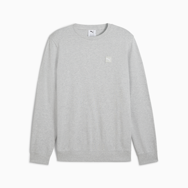 Essentials Elevated Crew Men, Light Gray Heather, large-ZAF