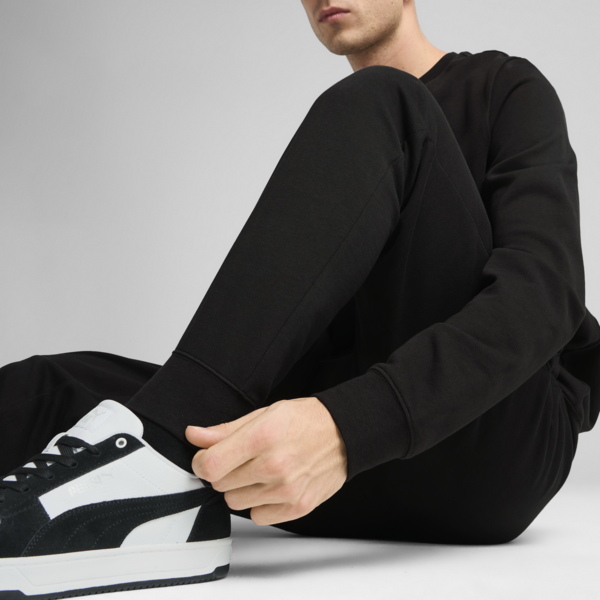 Essentials Elevated Pants Men, PUMA Black, large-ZAF