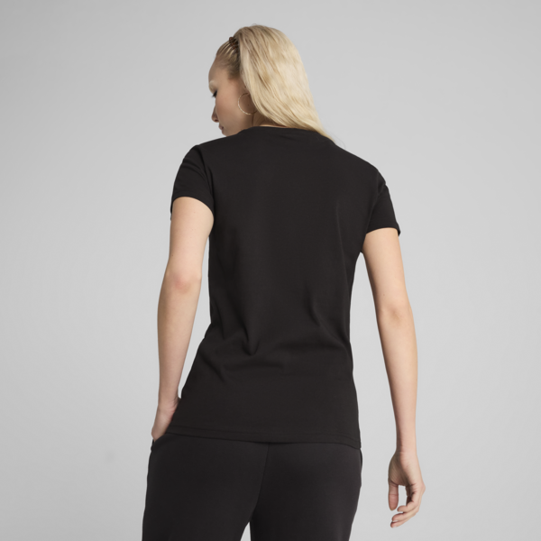 Essentials Small No. 1 Logo Tee Women, PUMA Black, large-ZAF