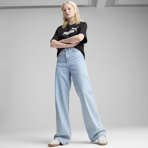 Essentials No. 1 Logo Relaxed Tee Women, PUMA Black, large-ZAF