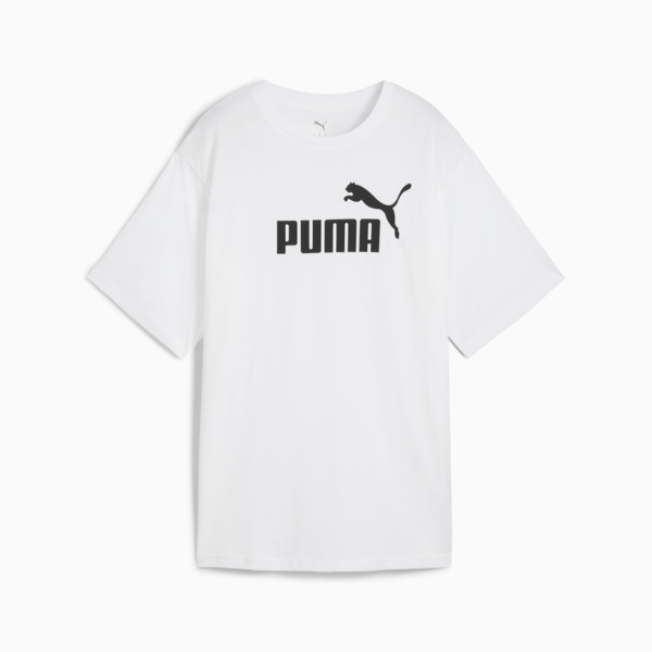 Essentials No. 1 Logo Relaxed Tee Women, PUMA White, large-ZAF